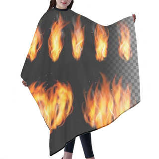 Personality  Collection Of Fire Vectors - Flames And A Heart Shape. Vector. Hair Cutting Cape