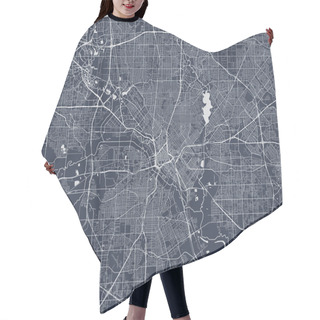 Personality  Map Of The City Of Dallas, Texas, USA Hair Cutting Cape