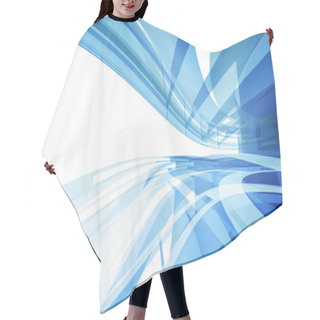 Personality  Abstract Blue Ackground With Copyspace Hair Cutting Cape