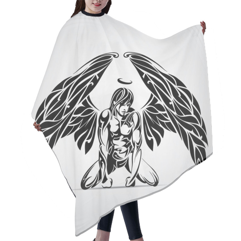 Personality  Angel Deep In Thought Hair Cutting Cape
