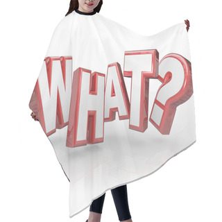 Personality  What Word Question Mark 3D Background Hair Cutting Cape