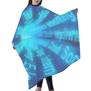 Personality  Internet Tunnel Hair Cutting Cape