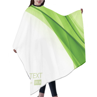 Personality  Abstract Background With Green Curves Hair Cutting Cape