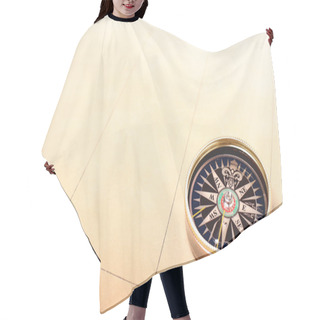 Personality  Compass On Old Map Hair Cutting Cape