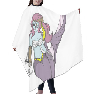 Personality  Pirate Zombie Mermaid Hair Cutting Cape
