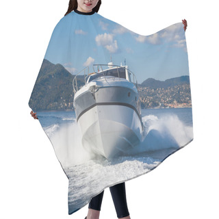 Personality  Motor Boat, Rio Yachts Best Italian Yacht Hair Cutting Cape
