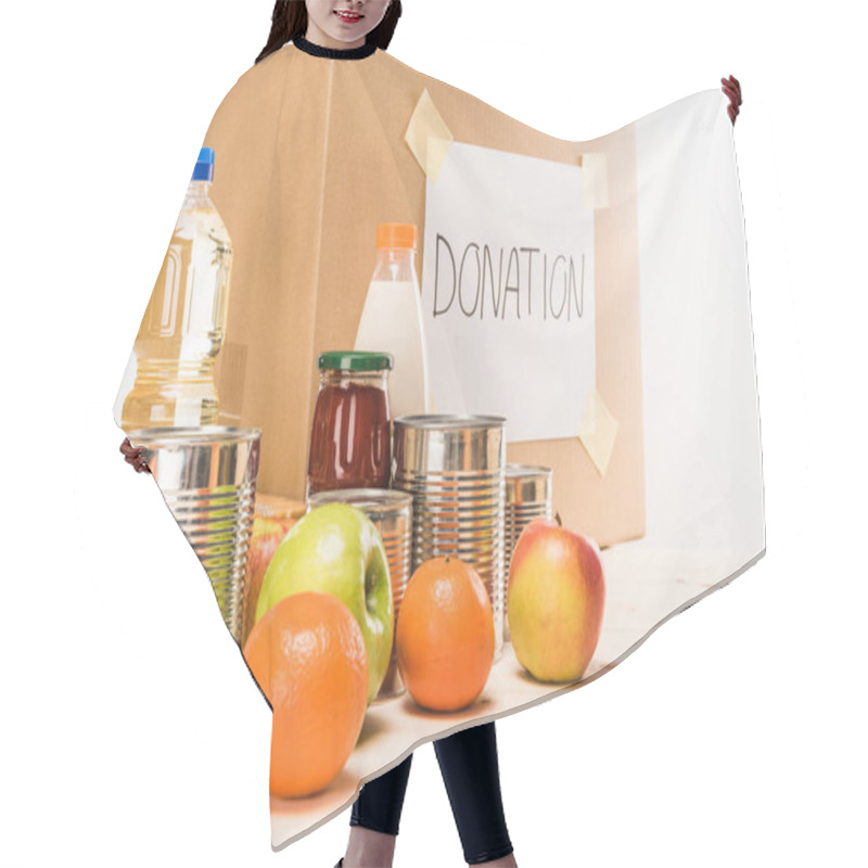 Personality  Different Donation Food Hair Cutting Cape