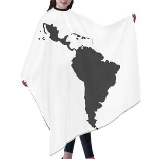 Personality  Latin America Map Hair Cutting Cape