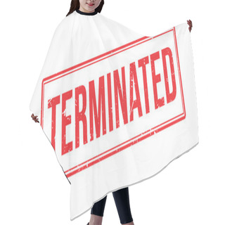 Personality  Terminated Rubber Stamp Hair Cutting Cape