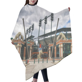 Personality  Entrance To Comerica Park In Detroit Hair Cutting Cape