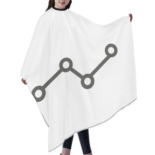 Personality  Growth Graph Icon Hair Cutting Cape