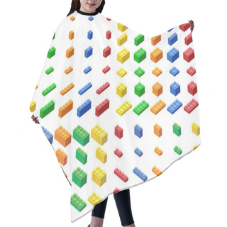 Personality  Plastic Building Blocks And Tiles Hair Cutting Cape