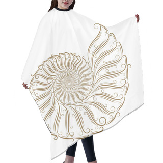 Personality  Sketch Of Seashells Hair Cutting Cape