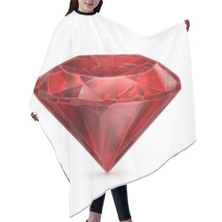 Personality  Ruby Red Vector Icon Hair Cutting Cape