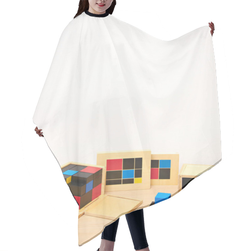 Personality  Montessori  Toy Material Hair Cutting Cape