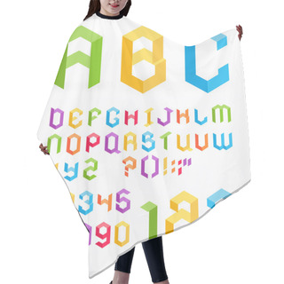 Personality  3D Alphabet Hair Cutting Cape
