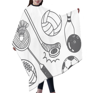 Personality  Set Of Sport Ball Hair Cutting Cape