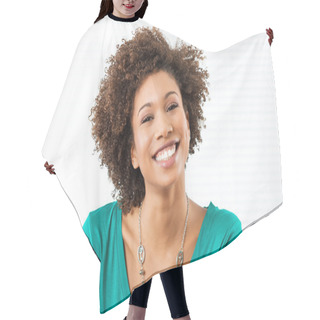 Personality  Happy Smiling Girl Hair Cutting Cape