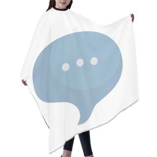 Personality  Speech Bubble Icon Hair Cutting Cape
