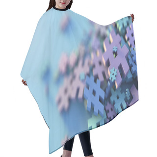 Personality  Infinite Hashtag Background, 3d Rendering, Technology And Digita Hair Cutting Cape