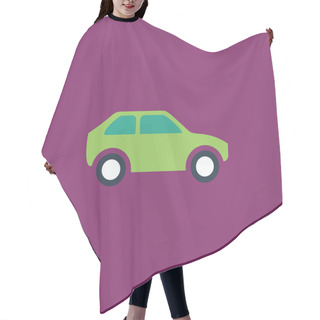 Personality  Car Flat Icon Hair Cutting Cape