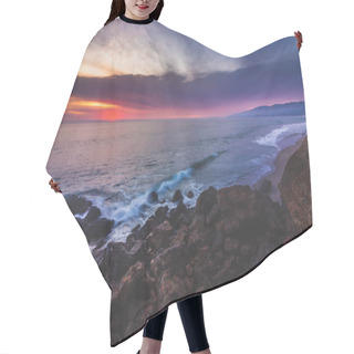 Personality  Colorful Point Dume Sunset Hair Cutting Cape