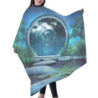 Personality  Magic Portal On The Lake Hair Cutting Cape
