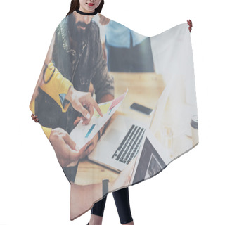 Personality  Startup People Brainstorming Process Hair Cutting Cape