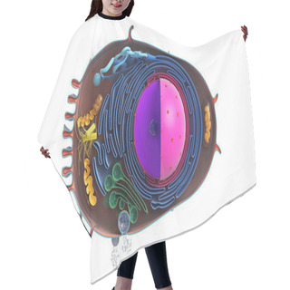Personality  Animal Cell In Section, Multi-colored Hair Cutting Cape