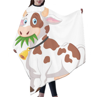 Personality  Happy Cartoon Cow Hair Cutting Cape