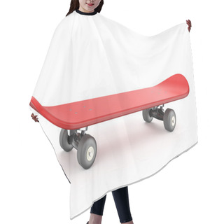 Personality  Red Skateboard Hair Cutting Cape
