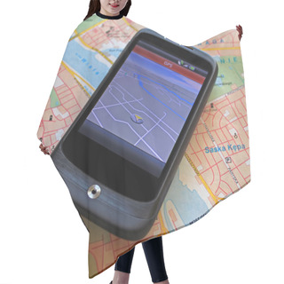 Personality  GPS Navigation Device Hair Cutting Cape