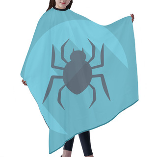 Personality  Halloween Spider Icon Hair Cutting Cape