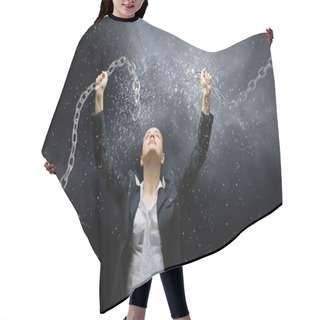 Personality  Aggressive Businesswoman Hair Cutting Cape