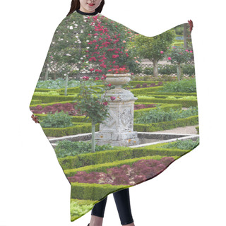 Personality  Gardens And Chateau De Villandry  In  Loire Valley In France Hair Cutting Cape