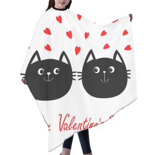 Personality  Black Cats Couple Hair Cutting Cape
