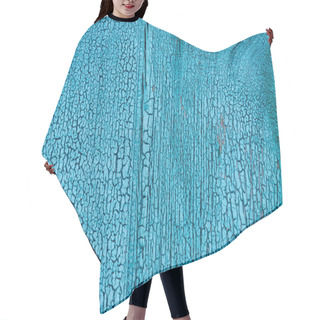 Personality  Full Frame Of Grungy Blue Wooden Texture As Background Hair Cutting Cape