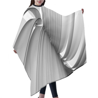 Personality  3D Illustration Of Abstract Figures Hair Cutting Cape