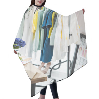 Personality  Fashionable Clothes On Hangers Hair Cutting Cape