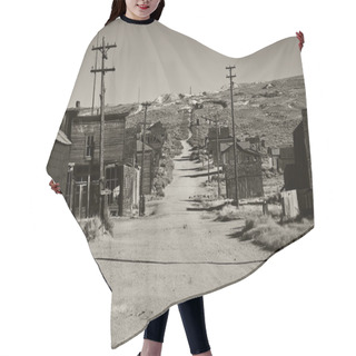 Personality  Photo Of A Black And White Old Ghost Town Hair Cutting Cape