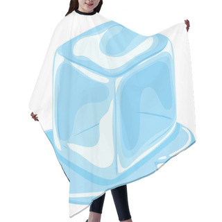 Personality  Piece Of Ice Cube Melting  Hair Cutting Cape