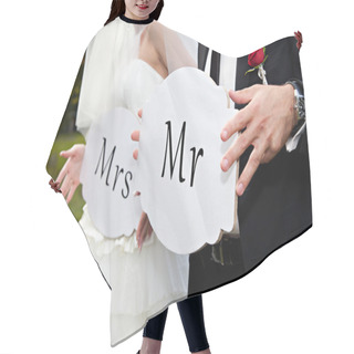 Personality  Wedding Funny Card Hair Cutting Cape