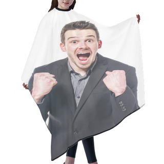 Personality  Successful Businessman Hair Cutting Cape