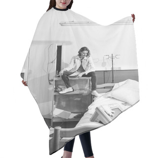 Personality  Young Doctor In Hospital Hair Cutting Cape