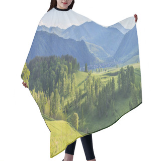 Personality  Mountain View, Greenery Of Forests And Meadows Hair Cutting Cape