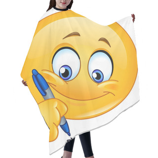 Personality  Writing Emoticon Hair Cutting Cape