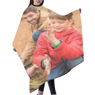 Personality  Father And Son Kindle Bonfire Hair Cutting Cape