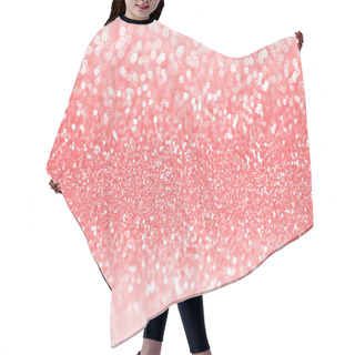Personality  Coral Pink Glitter Sparkle Background Hair Cutting Cape