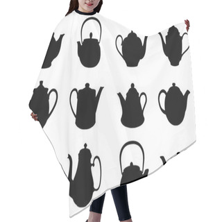 Personality  Teapot Silhouettes Hair Cutting Cape