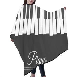 Personality  Piano Vector Art Background  Hair Cutting Cape